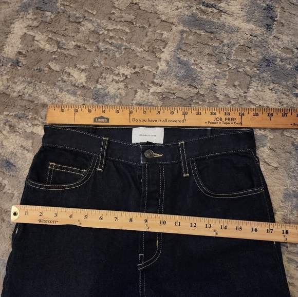 Current Elliot darkwash straightleg jeans.  Women's size 27. Button fly. - Picture 11 of 15